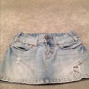 American Eagle Cotton Denim Jean Skirt